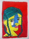Jeune fille aux nattes